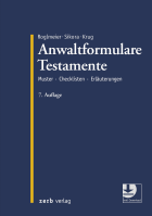 Abbildung: Anwaltformulare Testamente