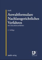 Abbildung: Anwaltformulare Nachlassgerichtliches Verfahren