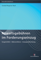 Abbildung: Anwaltsgebühren im Forderungseinzug 