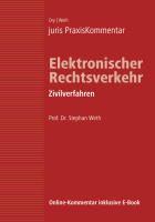 Abbildung: juris PraxisKommentar Elektronischer Rechtsverkehr, Band 2