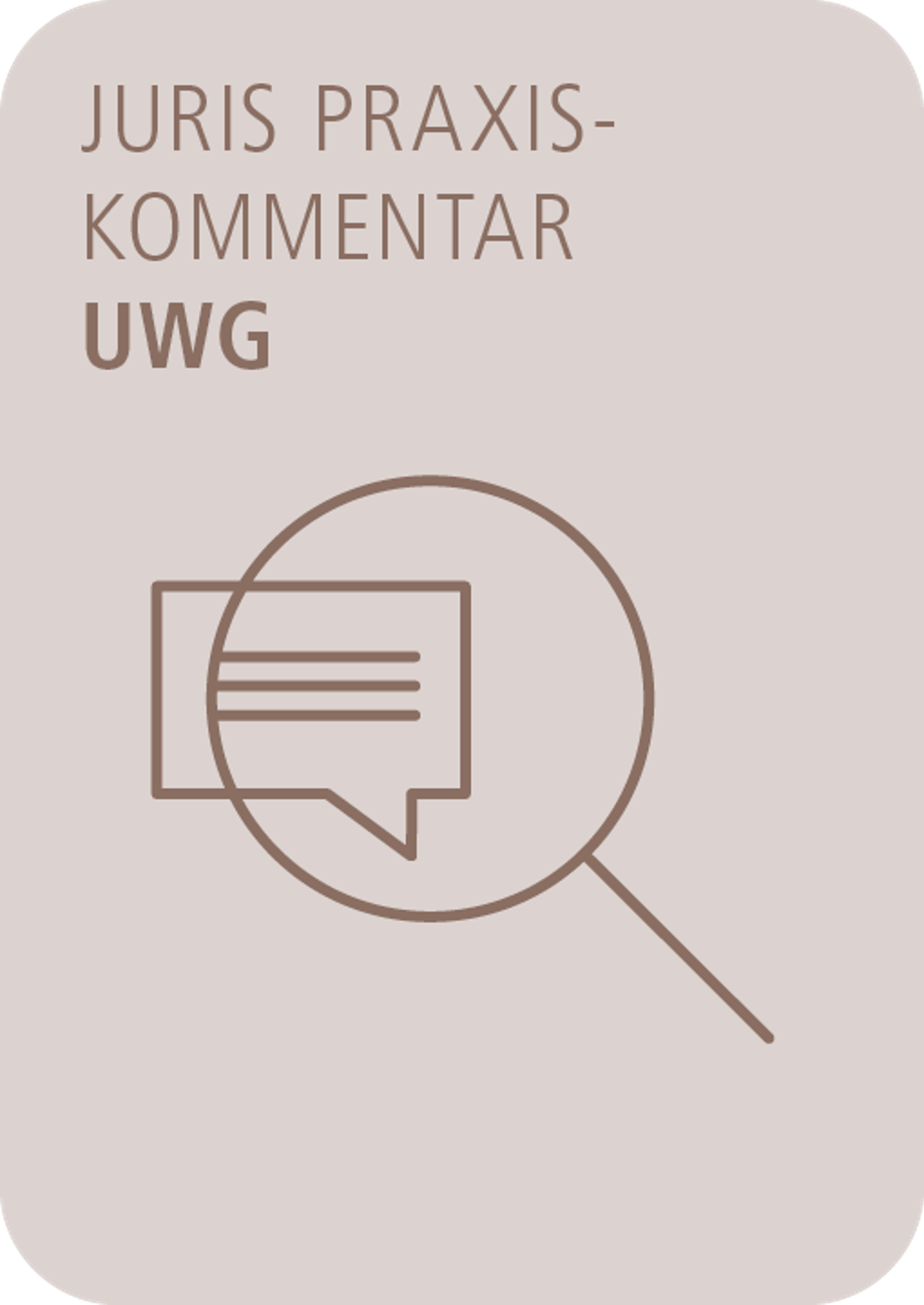 juris PraxisKommentar UWG