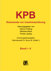 Abbildung: KPB InsO - Kommentar zur Insolvenzordnung
