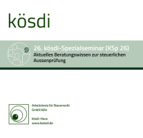 Abbildung: KSp 26 - Aktuelles Beratungswissen zur steuerlichen Außenprüfung