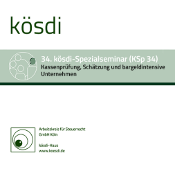 Abbildung: KSp 34 - Kassenprüfung, Schätzung und bargeldintensive Unternehmen 2018