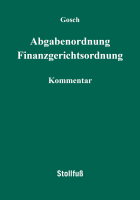 Abbildung: Abgabenordnung Finanzgerichtsordnung