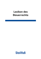 Abbildung: Lexikon des Steuerrechts