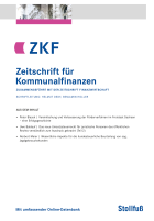 Zeitschrift für Kommunalfinanzen (ZKF)